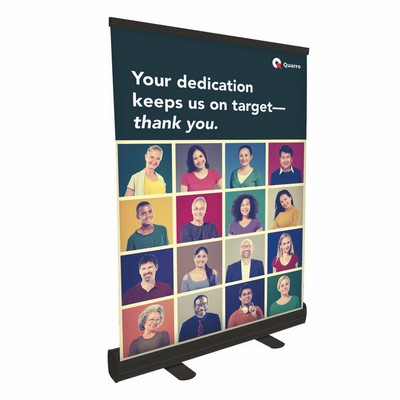 24" Economy Tabletop Retractor Kit (No-Curl Hybrid Media)